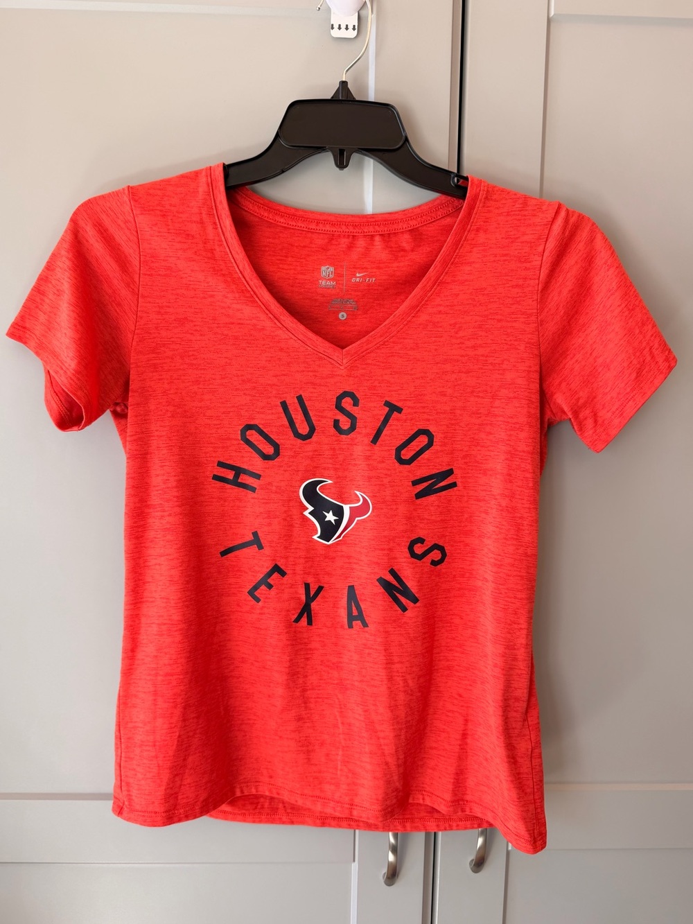 Nike Houston Texans Women’s Dri-FIT V-Neck T-Shirt Red Size Small NFL